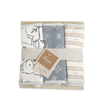 Crane Crane 3 - Piece Burp Cloth Set