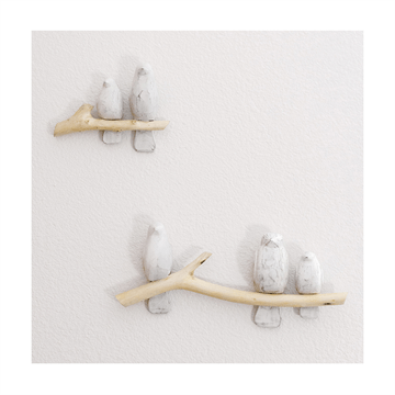 Crane Crane Perch 2 - Piece Wall Décor