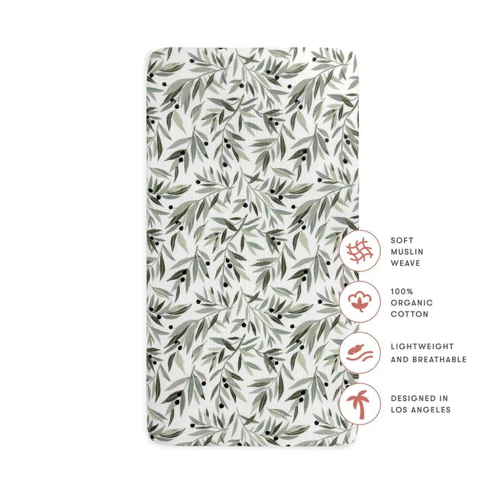 Babyletto Babyletto - Crib Sheet Organic Muslin Cotton bedding