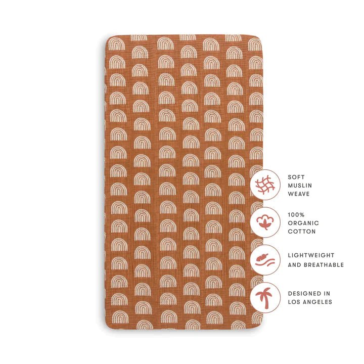 Babyletto Babyletto - Crib Sheet Organic Muslin Cotton bedding