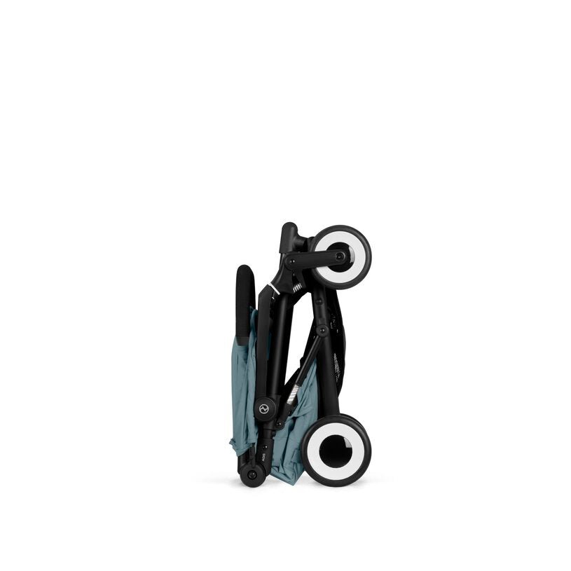 Cybex Agis Baby Strollers Magic Black/Black Frame -  Foldable scooter with wheels on a white background