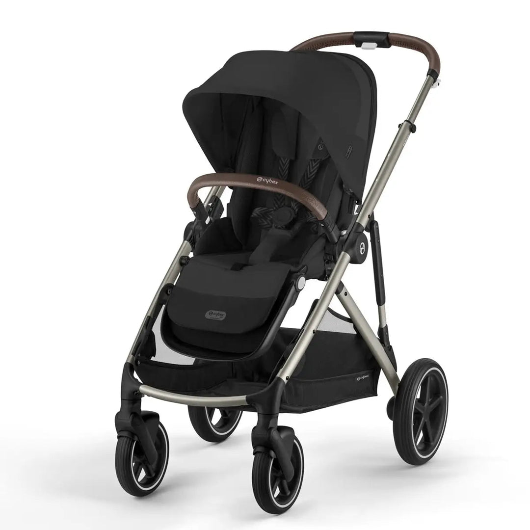 Cybex Gazelle S Full-Size Convertible Stroller Baby Strollers Black Moon/ Taupe Frame - Image 17