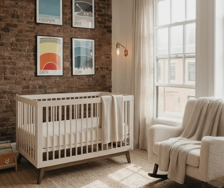 dadada furniture Soho 3 in 1 Convertible Crib Cribs & Toddler Beds Almond Milk & Walnut - Image 32