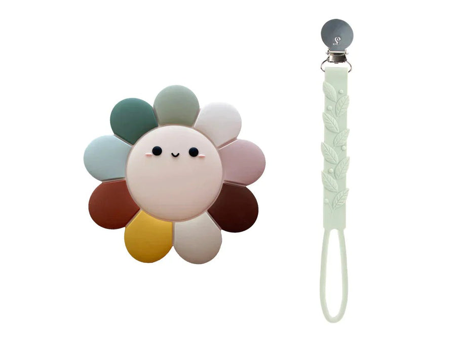 LOULOU LOLLIPOP Daisy Silicone Teether Set Daisy