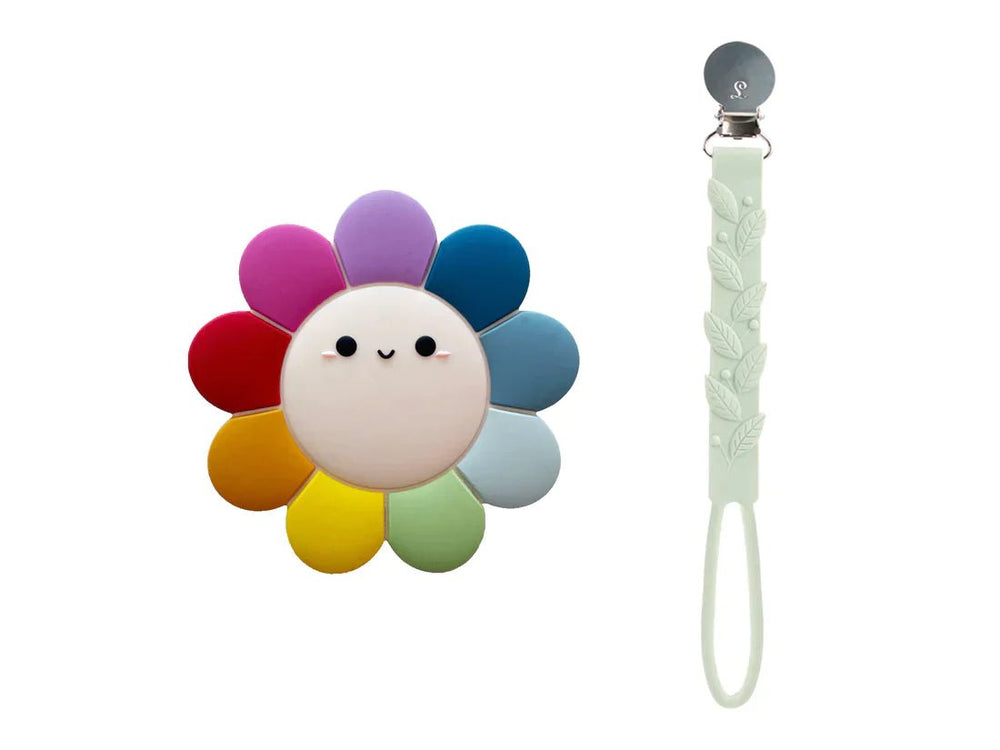 LOULOU LOLLIPOP Daisy Silicone Teether Set Daisy
