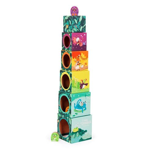 Manhattan Toy Dans la Jungle Nesting Cubes & 3 Chicks