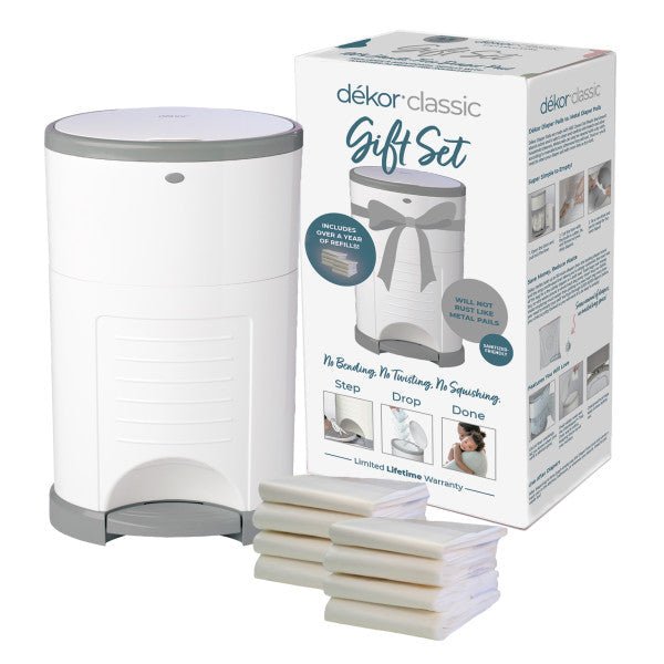 dekor Dekor Classic Hands Free Diaper Pail Gift Set