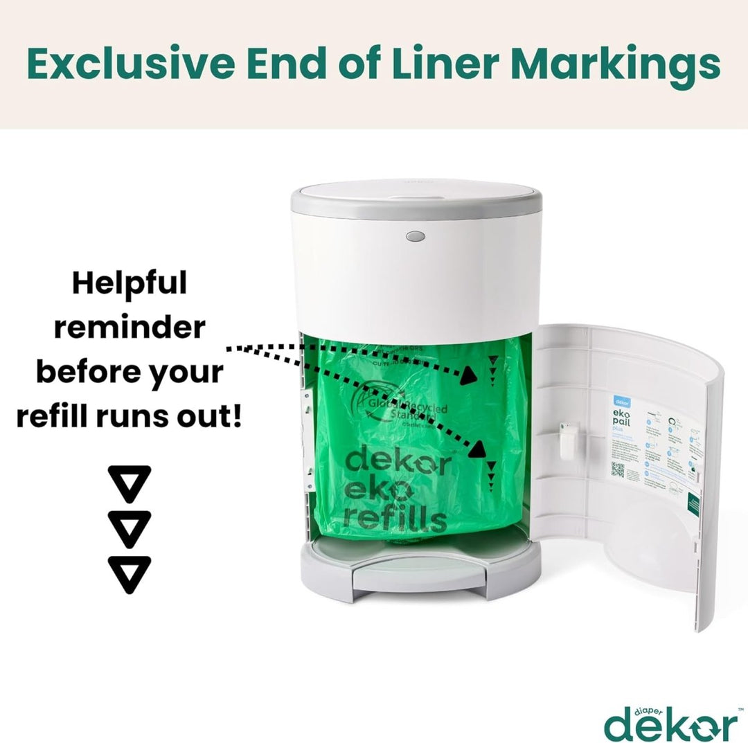 dekor Diaper Dekor Eko Classic Diaper Pail Refill - 2 pack Diaper Liners