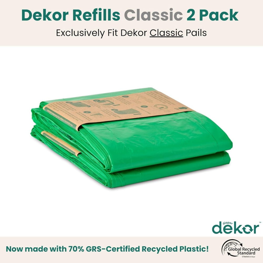 dekor Diaper Dekor Eko Classic Diaper Pail Refill - 2 pack Diaper Liners