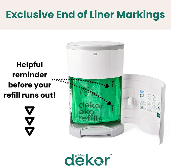 dekor dekor Diaper Dekor Eko Plus Diaper Pail Refill - 2 pack Diaper Liners