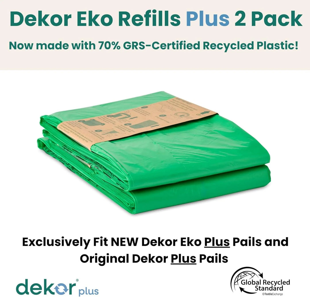 dekor dekor Diaper Dekor Eko Plus Diaper Pail Refill - 2 pack Diaper Liners