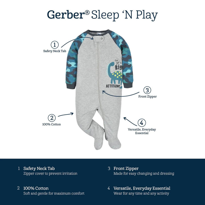 Gerber Childrenswear Dino - Sleep N Play Set