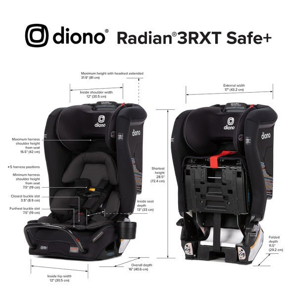 Diono Diono - Radian 3RXT SafePlus All - in - One Convertible Car Seat