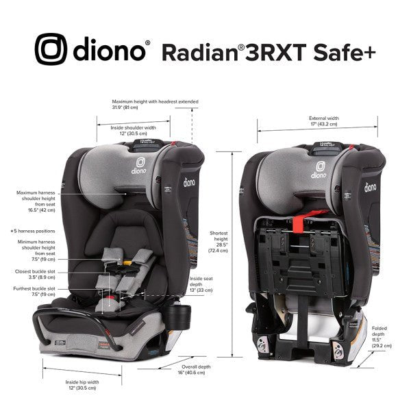 Diono Diono - Radian 3RXT SafePlus All - in - One Convertible Car Seat