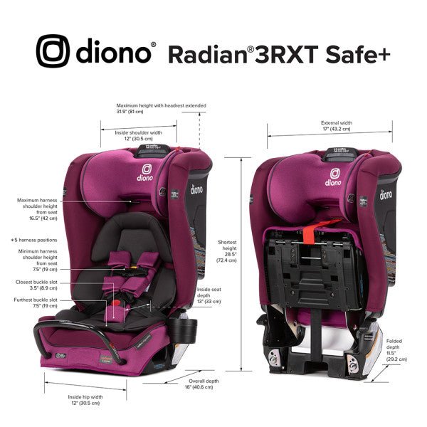Diono Diono - Radian 3RXT SafePlus All - in - One Convertible Car Seat