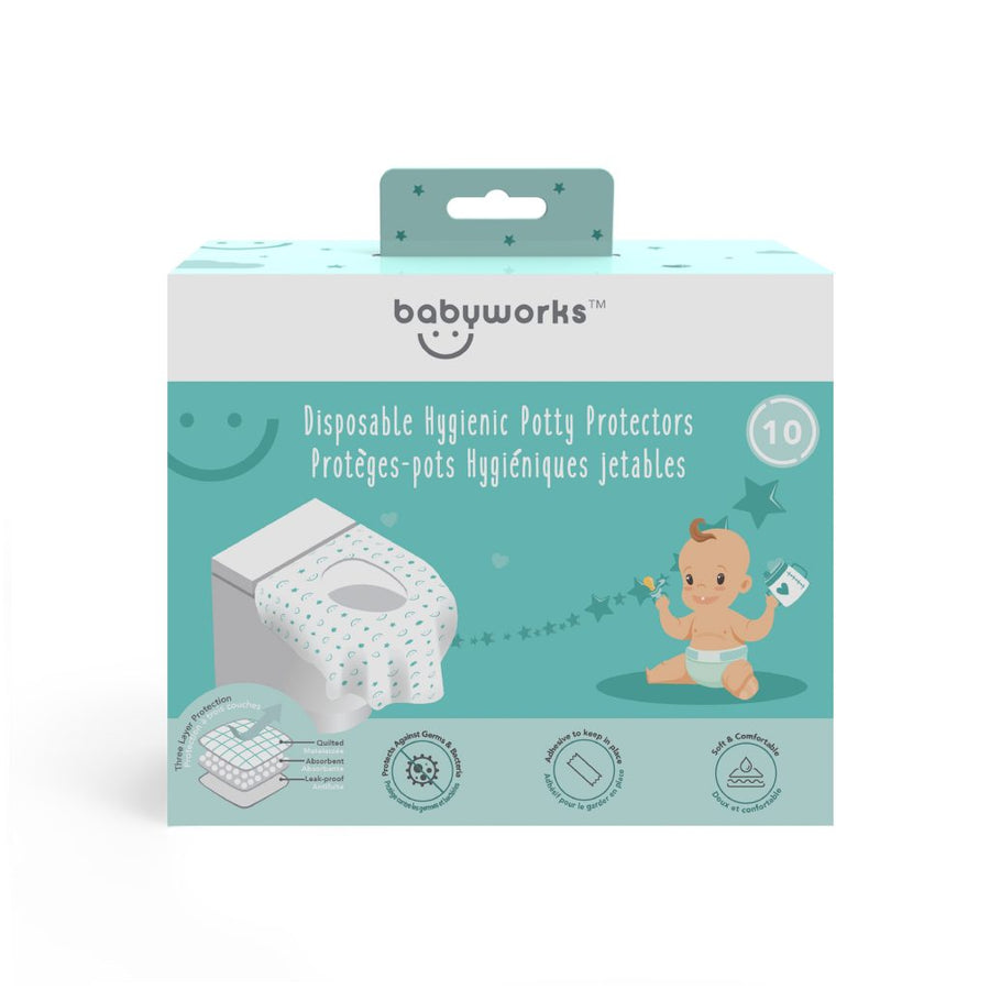 Baby Works Disposable Hygienic Potty Protectors – 10pk