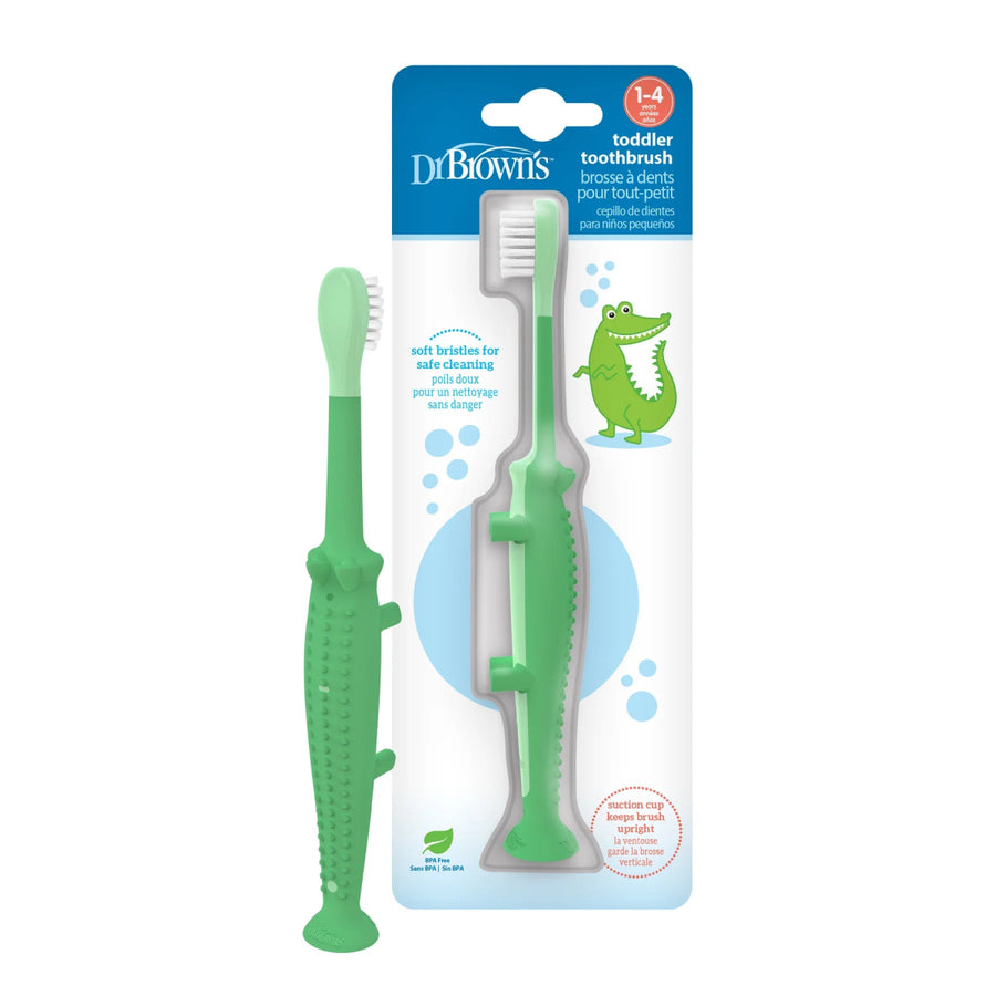 Dr. Brown’s Dr. Brown's Toddler Toothbrush, Crocodile Oral and Nail Care
