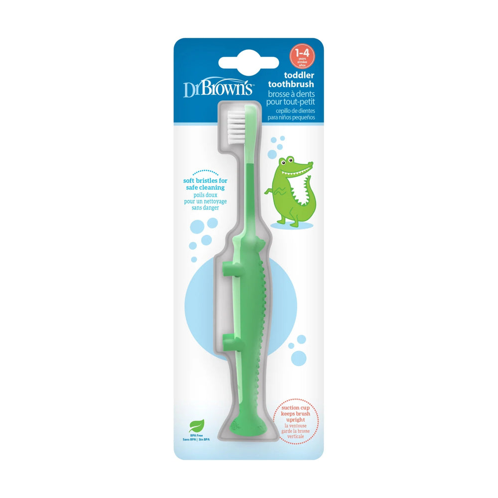 Dr. Brown’s Dr. Brown's Toddler Toothbrush, Crocodile Oral and Nail Care