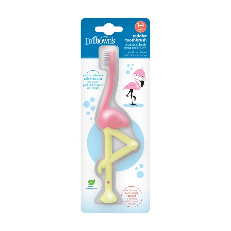 Dr. Brown’s Dr. Brown's Toddler Toothbrush, Flamingo Oral and Nail Care