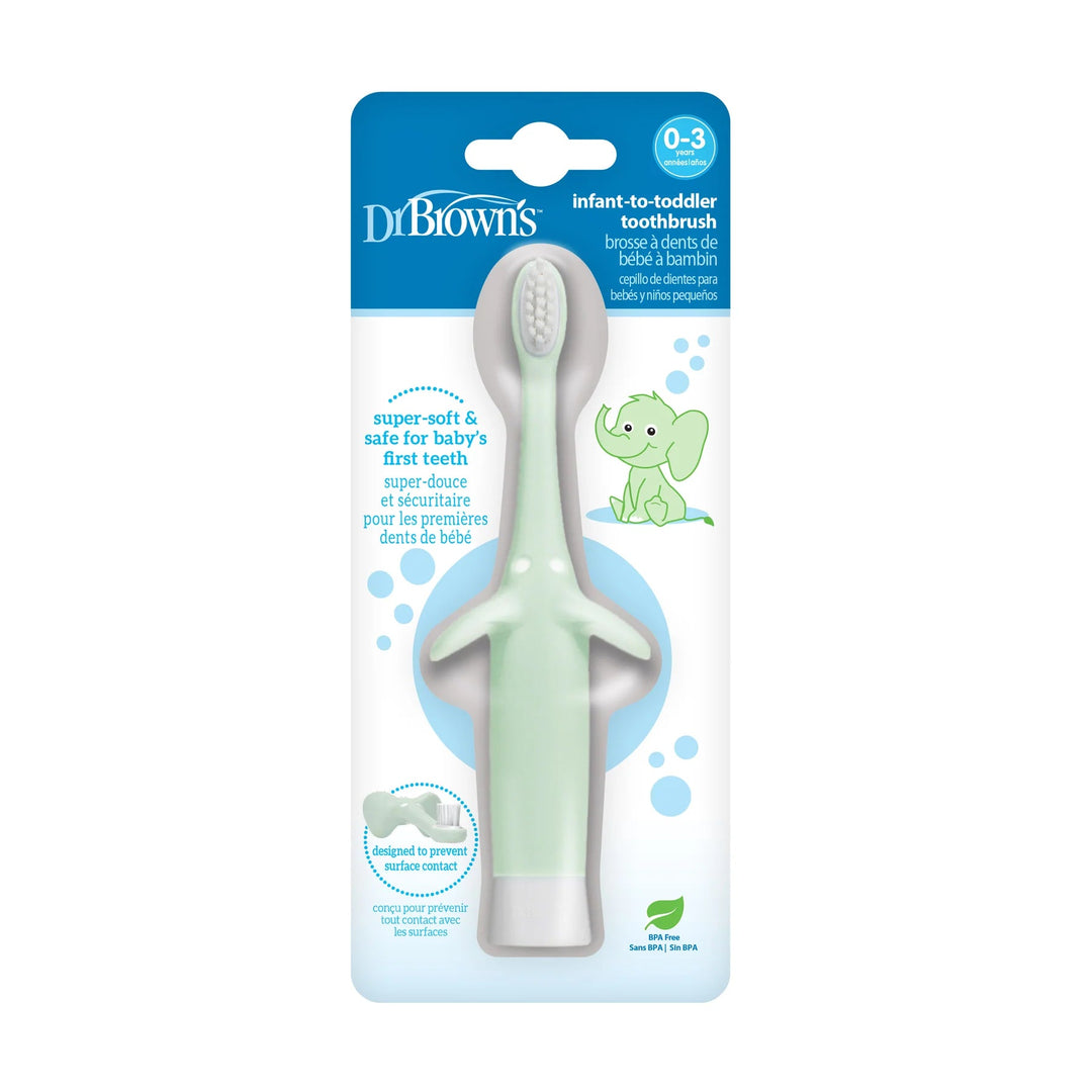Dr. Brown’s Infant - to - Toddler Toothbrush, Elephant