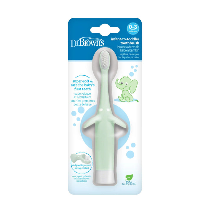 Dr. Brown’s Infant - to - Toddler Toothbrush, Elephant