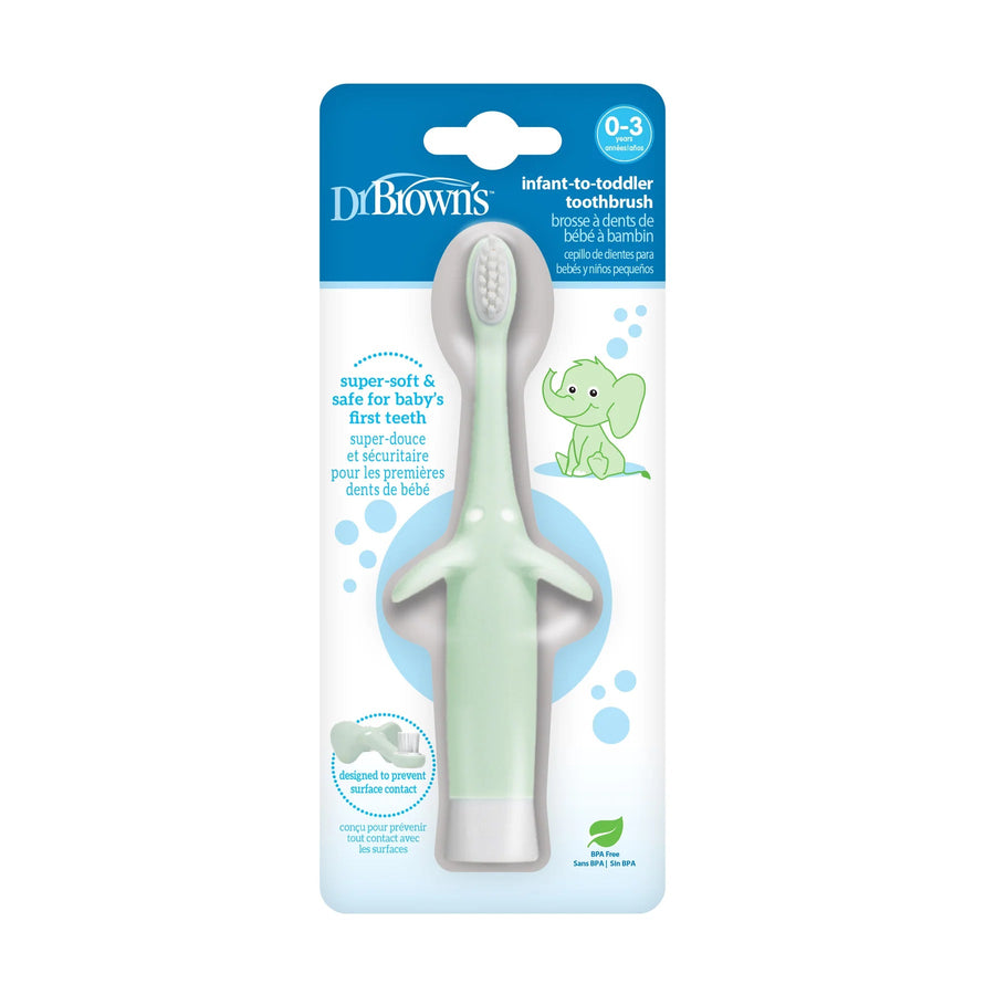 Dr. Brown’s Infant - to - Toddler Toothbrush, Elephant