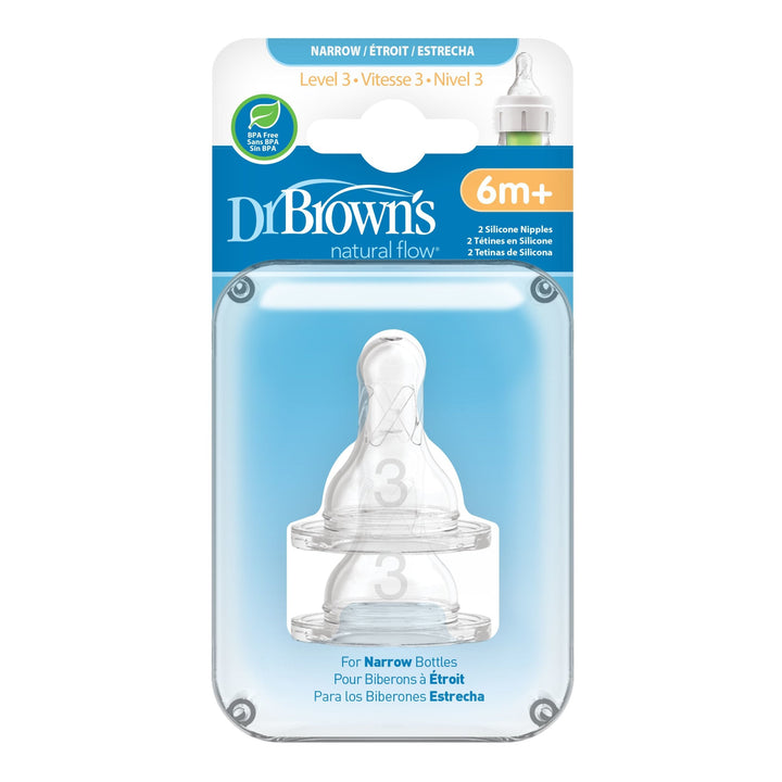 Dr. Brown’s Narrow Bottle Nipples 2pk