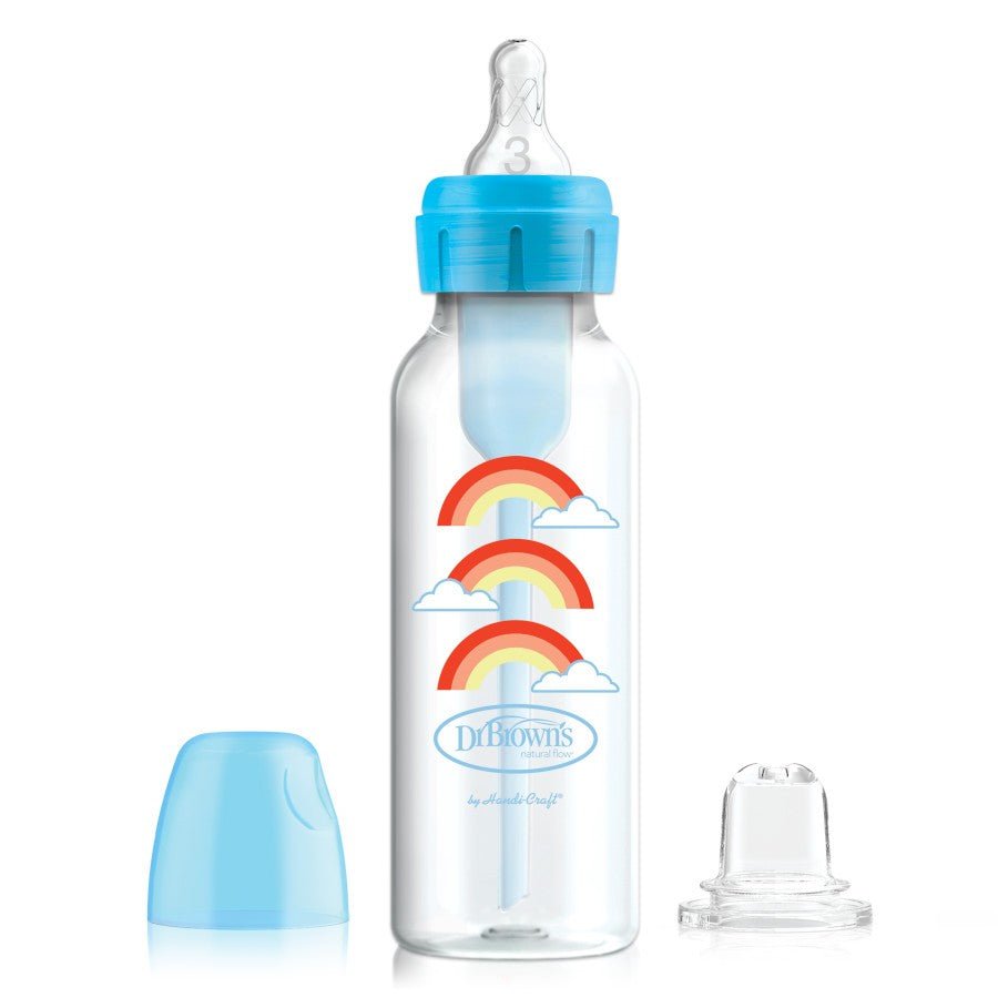 Dr. Brown’s Natural Flow Anti - Colic Options+ Narrow Sippy Bottle Starter Kit, 8oz/250mL