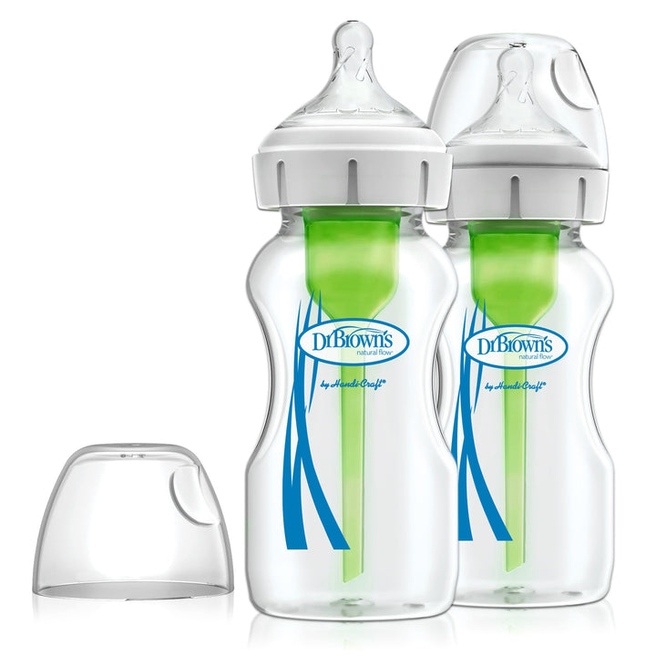 Dr. Brown’s Natural Flow Options+ Glass Bottle Wide - Neck 9oz/270 ml