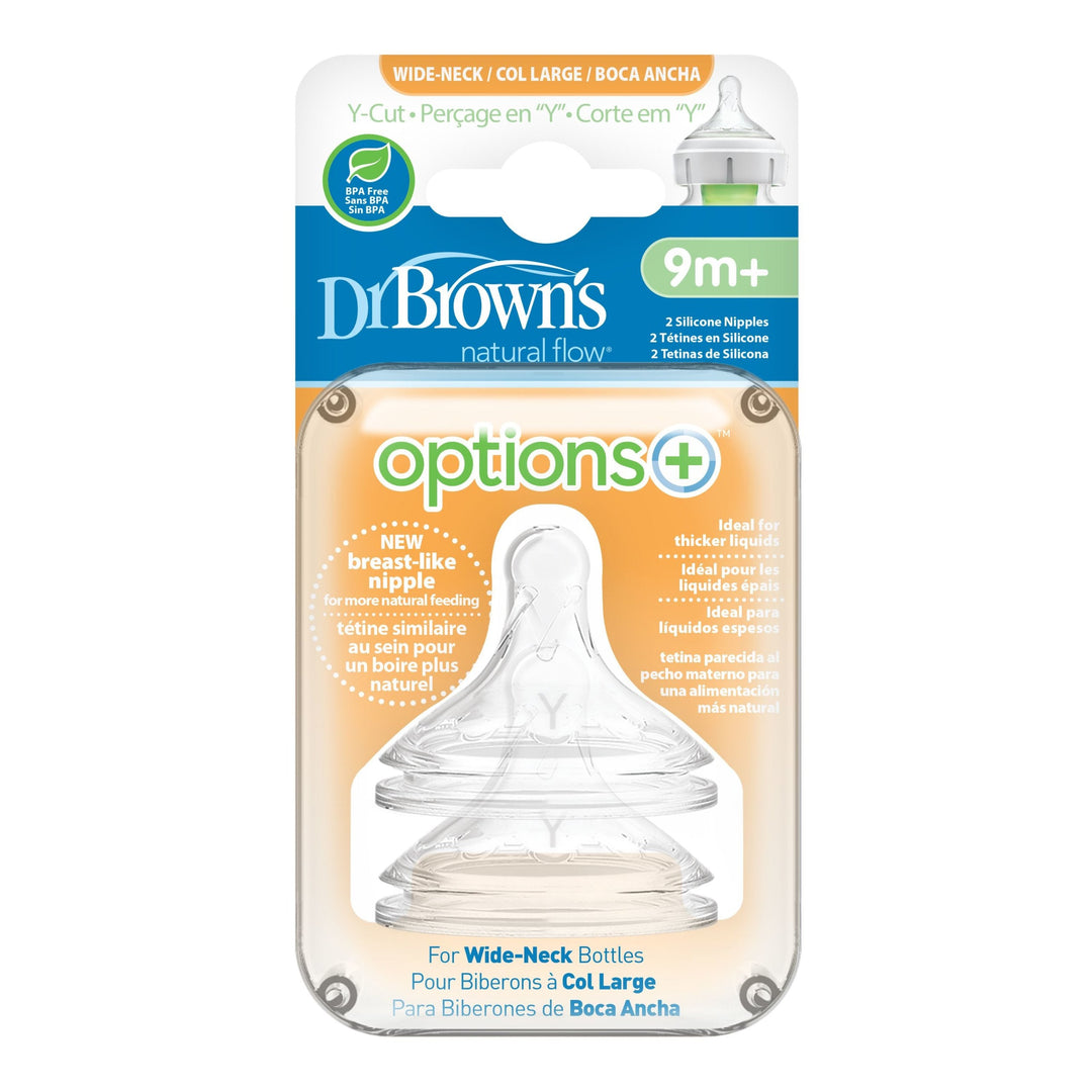 Dr. Brown’s Options+ Wide - Neck Bottle Nipple
