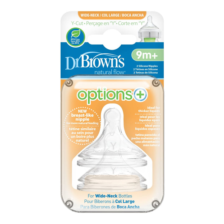 Dr. Brown’s Options+ Wide - Neck Bottle Nipple