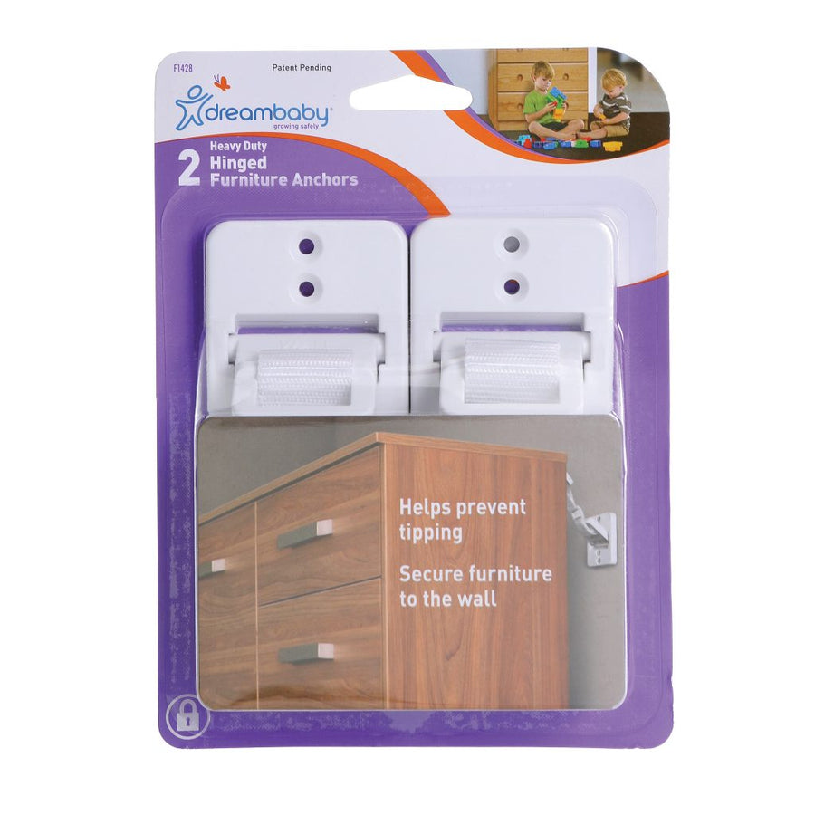 Dream baby Dreambaby Heavy Duty Hinged Furniture Anchors 2pk