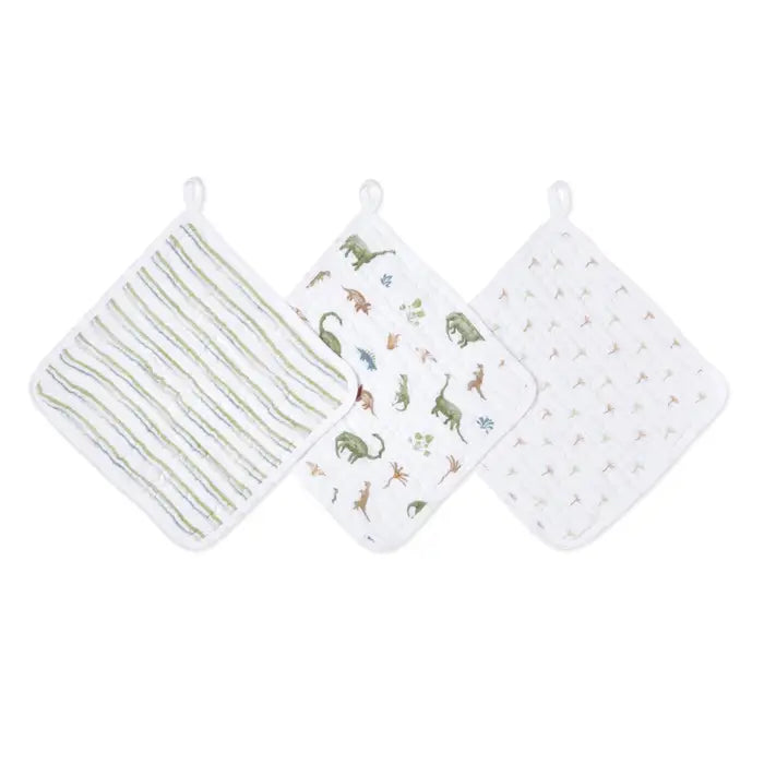 Aden + Anais Essentials Cotton Muslin Washcloths 3 Pack