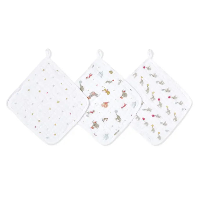 Aden + Anais Essentials Cotton Muslin Washcloths 3 Pack