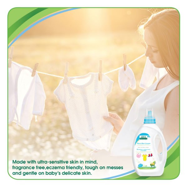 aleva NATURALS Gentle Baby Laundry Detergent – Fragrance Free – 1.2L