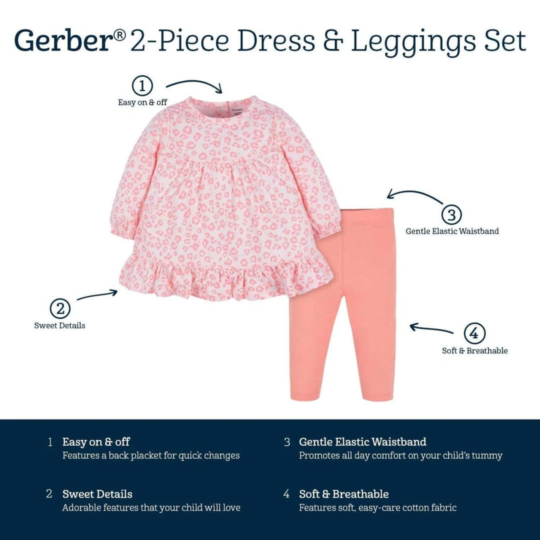 Gerber Childrenswear Gerber Childrenswear Leopard 2 Pc Set Apparel & Accessories
