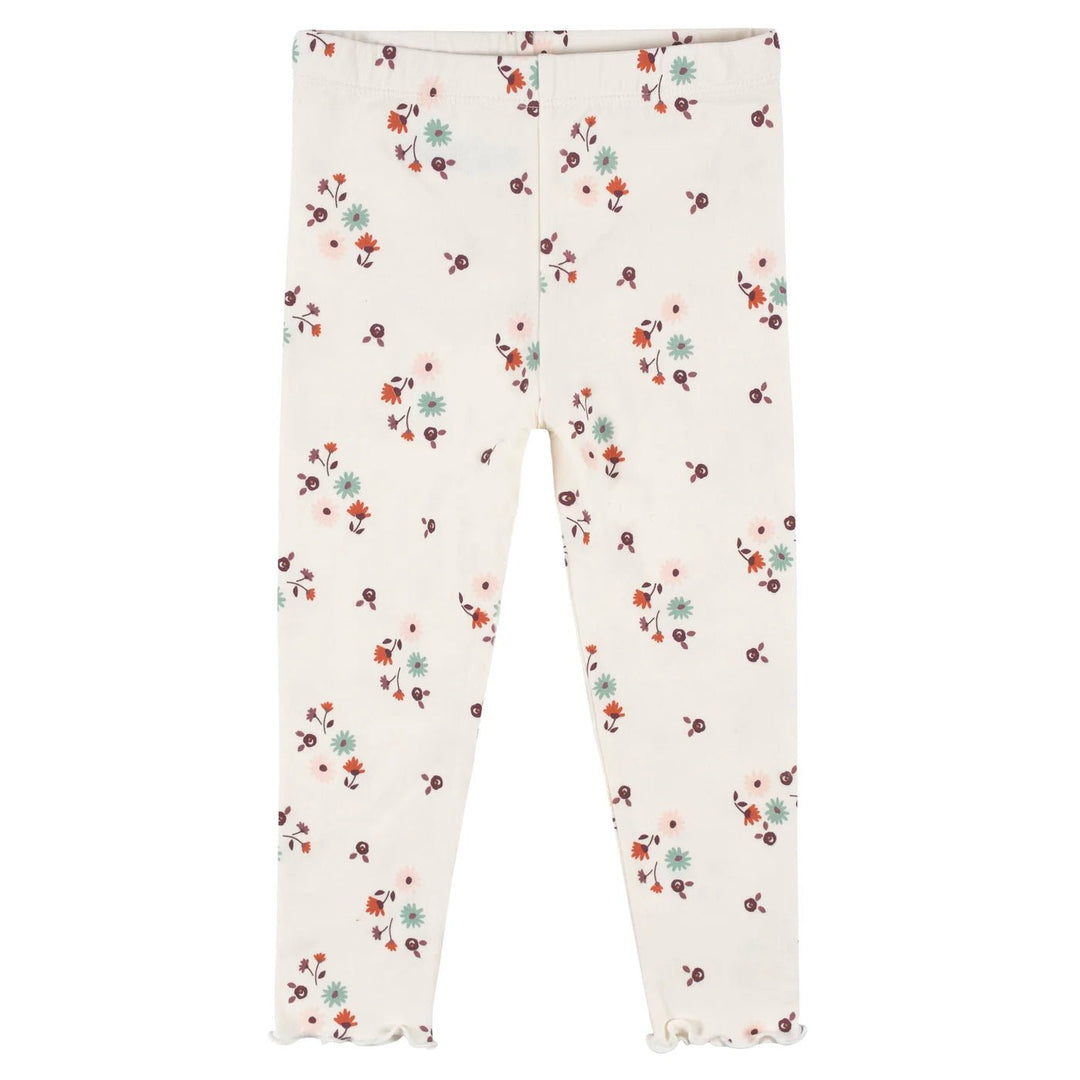 Gerber Childrenswear Green Floral 3 Pk Set