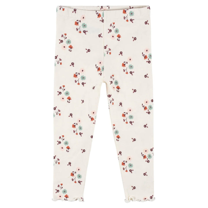 Gerber Childrenswear Green Floral 3 Pk Set