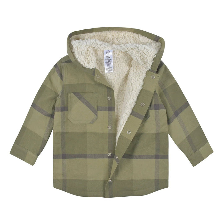 Gerber Childrenswear Green Plaid Jacket & Jogger 2 Pc Set