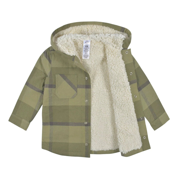 Gerber Childrenswear Green Plaid Jacket & Jogger 2 Pc Set