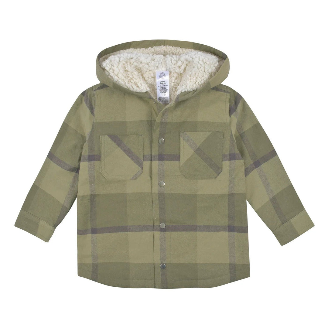 Gerber Childrenswear Green Plaid Jacket & Jogger 2 Pc Set