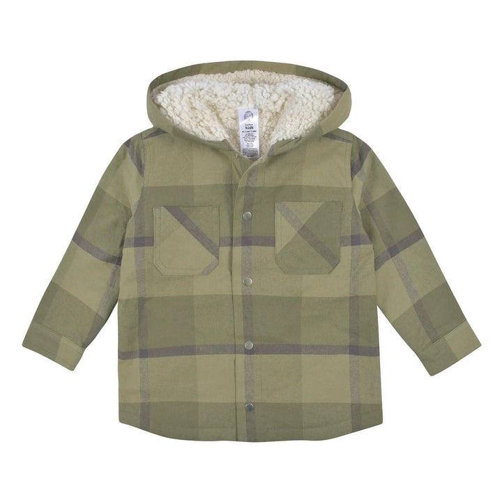 Gerber Childrenswear Green Plaid Jacket & Jogger 2 Pc Set