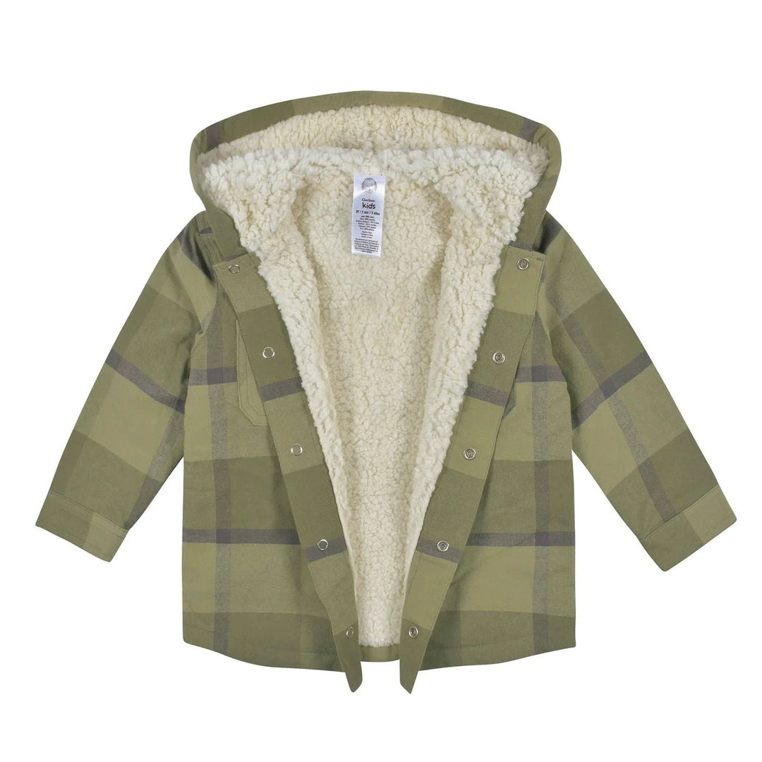 Gerber Childrenswear Green Plaid Jacket & Jogger 2 Pc Set