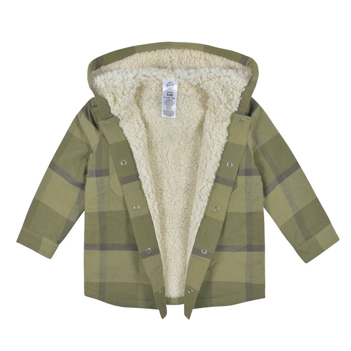 Gerber Childrenswear Green Plaid Jacket & Jogger 2 Pc Set
