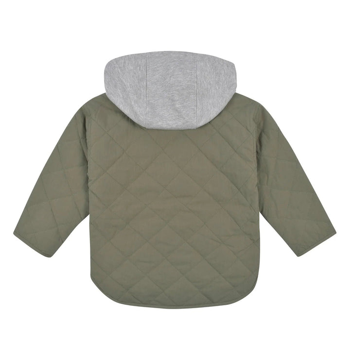 Gerber Childrenswear Green Quilted Hooded Jacket Set