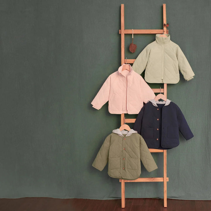 Gerber Childrenswear Green Quilted Hooded Jacket Set