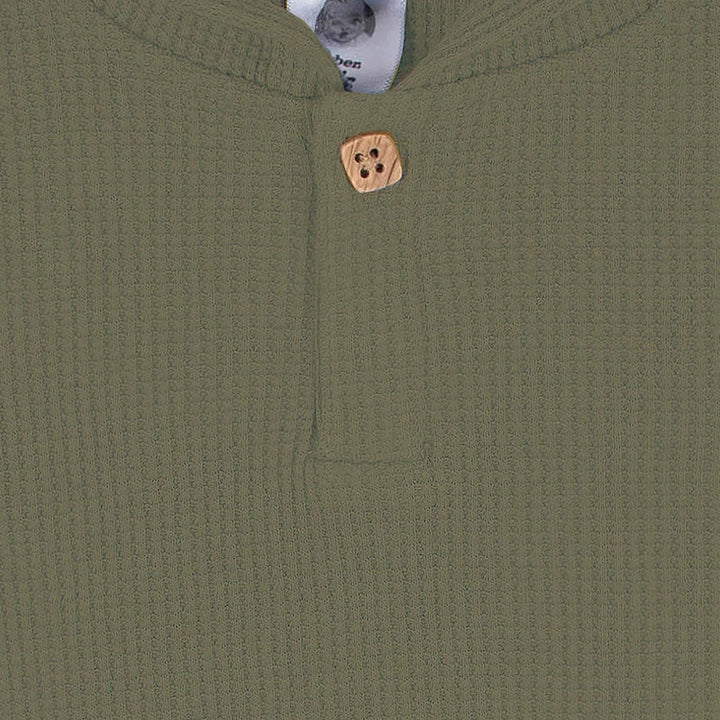 Gerber Childrenswear Green Waffle Knit Hoodie & Jogger 2 Pc Set