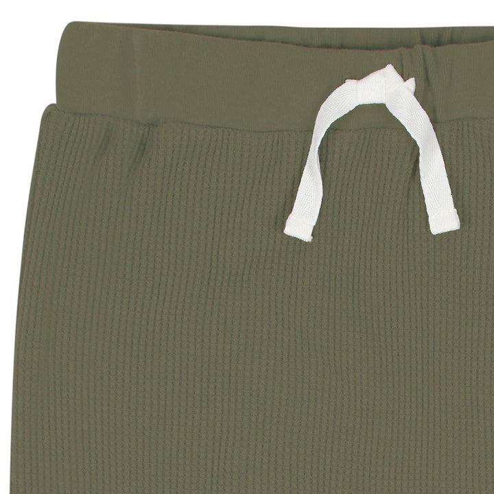Gerber Childrenswear Green Waffle Knit Hoodie & Jogger 2 Pc Set