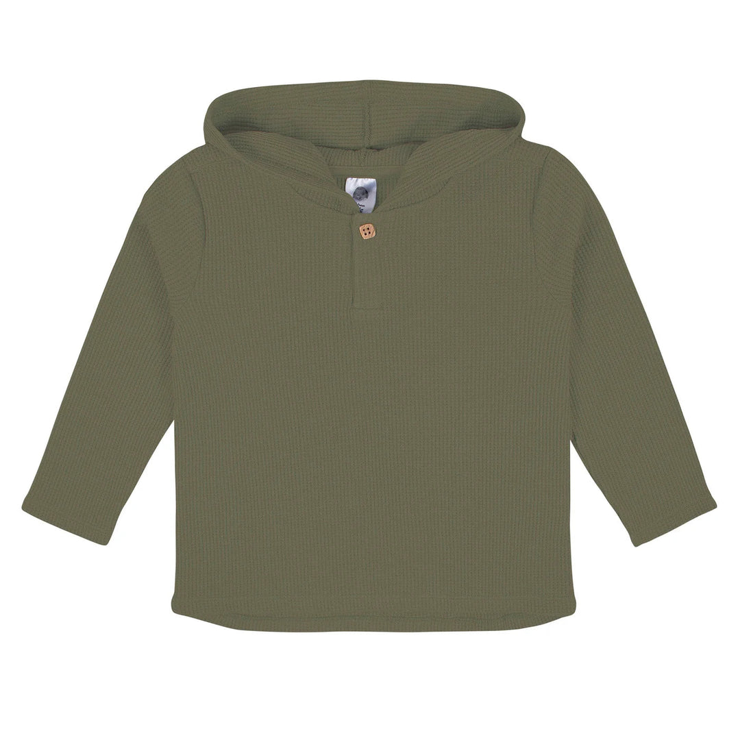 Gerber Childrenswear Green Waffle Knit Hoodie & Jogger 2 Pc Set
