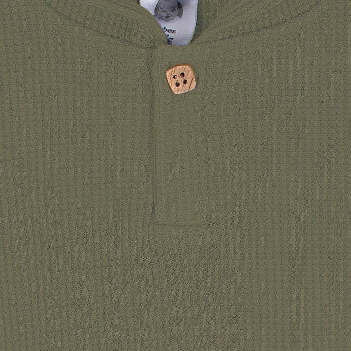 Gerber Childrenswear Green Waffle Knit Hoodie & Jogger 2 Pc Set